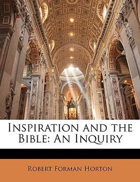 portada inspiration and the bible: an inquiry (en Inglés)