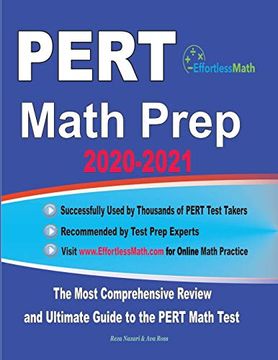 portada Pert Math Prep 2020-2021: The Most Comprehensive Review and Ultimate Guide to the Pert Math Test (en Inglés)