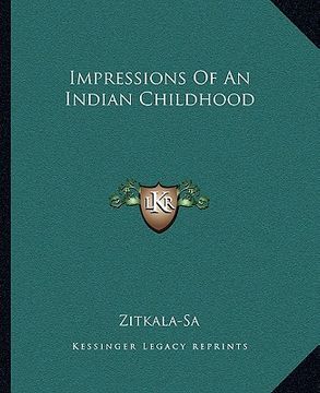 portada impressions of an indian childhood (in English)