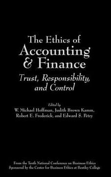 portada the ethics of accounting and finance: trust, responsibility, and control