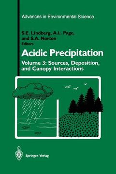 portada Acidic Precipitation: Sources, Deposition, and Canopy Interactions (in English)