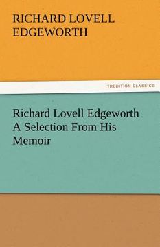portada richard lovell edgeworth a selection from his memoir (en Inglés)