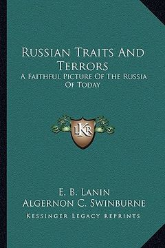 portada russian traits and terrors: a faithful picture of the russia of today (in English)