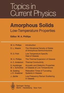 portada amorphous solids: low-temperature properties