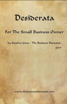 portada Desiderata for the Small Business Owner (en Inglés)