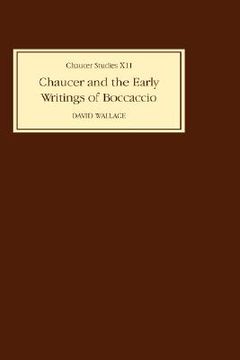 portada chaucer and the early writings of boccaccio (in English)