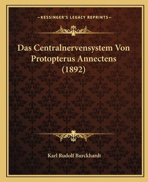 portada Das Centralnervensystem Von Protopterus Annectens (1892) (en Alemán)