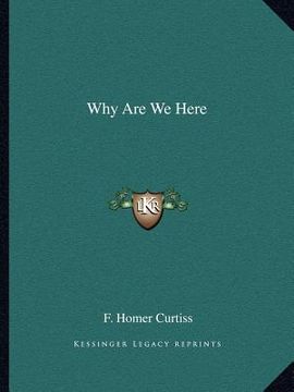 portada why are we here (en Inglés)