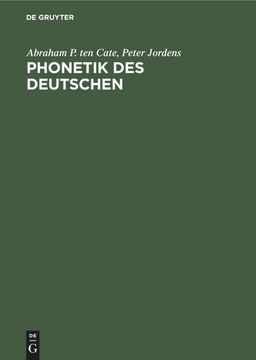 portada Phonetik des Deutschen: Eine Kontrastiv Deutsch-Niederländische Beschreibung für den Zweitspracherwerb (en Alemán)