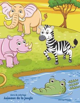 portada Livre de coloriage Animaux de la jungle 2 (en Francés)