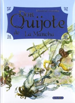 portada don quijote de la mancha azul