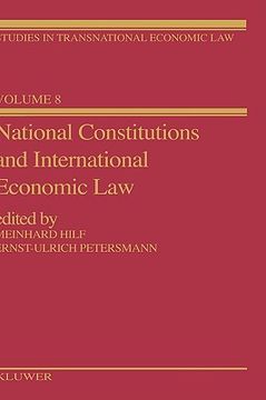portada national constitutions & international economic law (en Inglés)