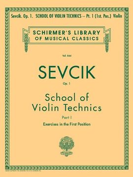 portada School of Violin Technics, op. 1 - Book 1: Schirmer Library of Classics Volume 844 Violin Method (Schirmer's Library of Musical Classics) (en Inglés)