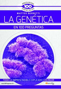 portada La Genética En 100 Preguntas (in Spanish)