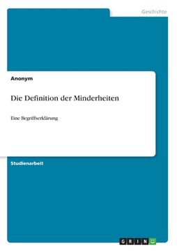 portada Die Definition der Minderheiten: Eine Begriffserklärung (in German)