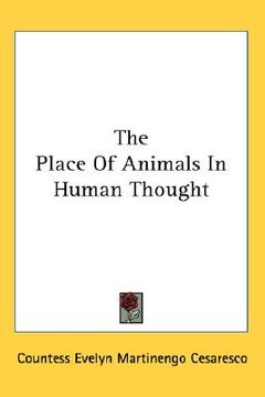 portada the place of animals in human thought