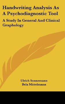 portada Handwriting Analysis as a Psychodiagnostic Tool: A Study in General and Clinical Graphology (in English)