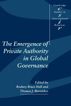 portada The Emergence of Private Authority in Global Governance Paperback (Cambridge Studies in International Relations) (en Inglés)
