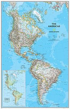 portada the americas classic laminated: wall map (en Inglés)
