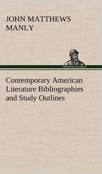 portada contemporary american literature bibliographies and study outlines (en Inglés)