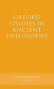 portada Oxford Studies in Ancient Philosophy: Volume 37 (en Inglés)