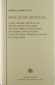 portada DON JUAN MANUEL (OBRAS COMPLETAS)
