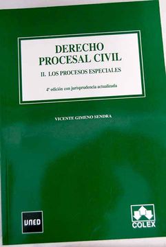 Libro Derecho Procesal Civil, II. Los Procesos Especiales, Gimeno ...