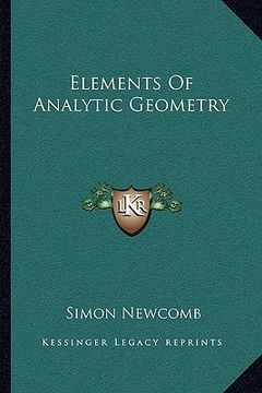 portada elements of analytic geometry (en Inglés)