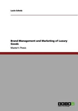 portada brand management and marketing of luxury goods (in English)