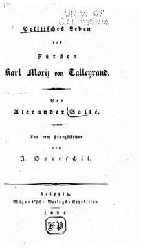 portada Politisches leben des fürsten Karl Moriz von Talleyrand (en Alemán)