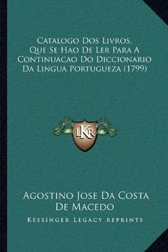 portada Catalogo dos Livros, que se hao de ler Para a Continuacao do (en Portugués)