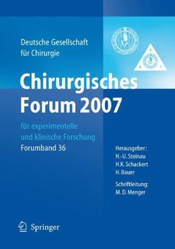 portada Chirurgisches Forum 2007 für experimentelle und klinische Forschung: 124. Kongress der Deutschen Gesellschaft für Chirurgie München, 01.05.-04.05.2007 (Deutsche Gesellschaft für Chirurgie)
