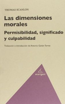 portada Las Dimensiones Morales: Permisibilidad, Significado y Culpabilidad (in Spanish)