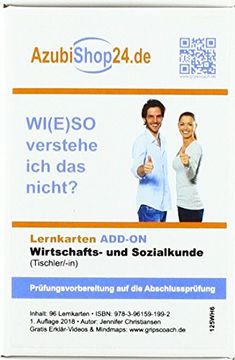 portada Lernkarten Wirtschafts- und Sozialkunde Tischler/-In Prüfungsvorbereitung (en Alemán)
