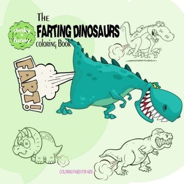 portada The Farting Dinosaurs Coloring Book (en Inglés)
