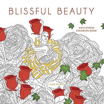 portada Blissful Beauty Coloring Book: Anti-Stress Coloring Book (Adult Coloring) 