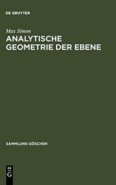portada Analytische Geometrie der Ebene (Sammlung Göschen) (en Alemán)