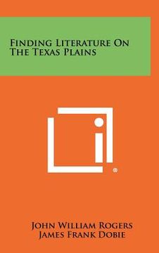 portada finding literature on the texas plains (en Inglés)