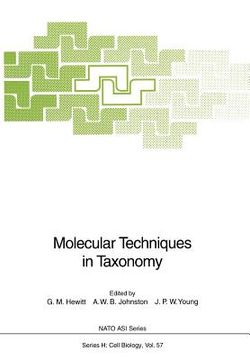 portada molecular techniques in taxonomy (en Inglés)