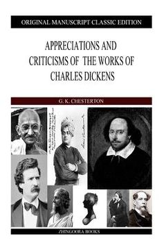 portada Appreciations And Criticisms Of The Works Of Charles Dickens