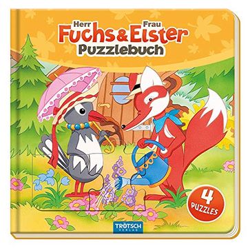 portada Trötsch Unser Sandmännchen Puzzlebuch mit 4 Puzzle Fuchs und Elster: Beschäftigungsbuch Entdeckerbuch Puzzlebuch (en Alemán)
