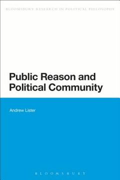 portada Public Reason and Political Community (en Inglés)