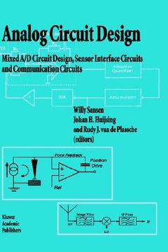 portada analog circuit design: most rf circuits, sigma-delta converters and translinear circuits (en Inglés)
