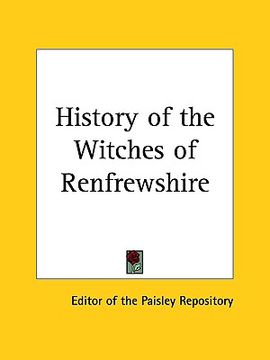 portada history of the witches of renfrewshire (en Inglés)