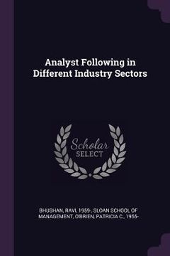 portada Analyst Following in Different Industry Sectors (en Inglés)