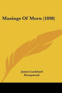 portada musings of morn (1898) (in English)
