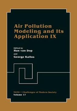 portada Air Pollution Modeling and Its Application IX (in English)