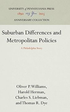 portada Suburban Differences and Metropolitan Policies: A Philadelphia Story (en Inglés)