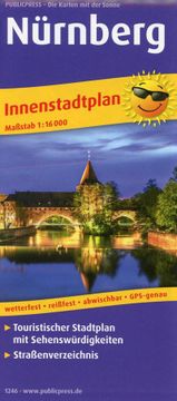 portada Nürnberg: Touristischer Innenstadtplan mit Sehenswürdigkeiten und Straßenverzeichnis. 1: 16000 (Stadtplan: Sp) (en Alemán)