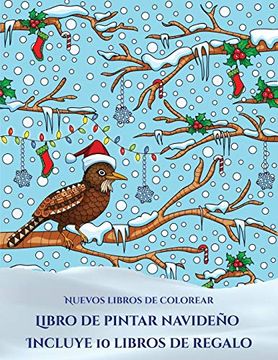 portada Nuevos Libros de Colorear (Libro de Pintar Navideño): Este Libro Contiene 30 Láminas Para Colorear que se Pueden Usar Para Pintarlas, Enmarcarlas y